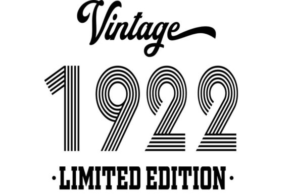 Download Vintage Since 1922 Svg, 100  Birthday - Premium Bundle