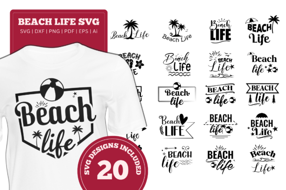 Download Beach Life SVG Bundle, Beach Shirt SVG - Premium Resources