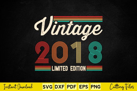 Download 6 Year Old Gifts Born in 2018 Vintage - 2018 Collection
